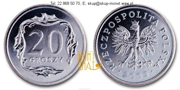 Warszawa – 20 gr 2004 r. dwadzieścia groszy